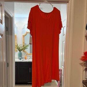 Bold Red Midi Dress